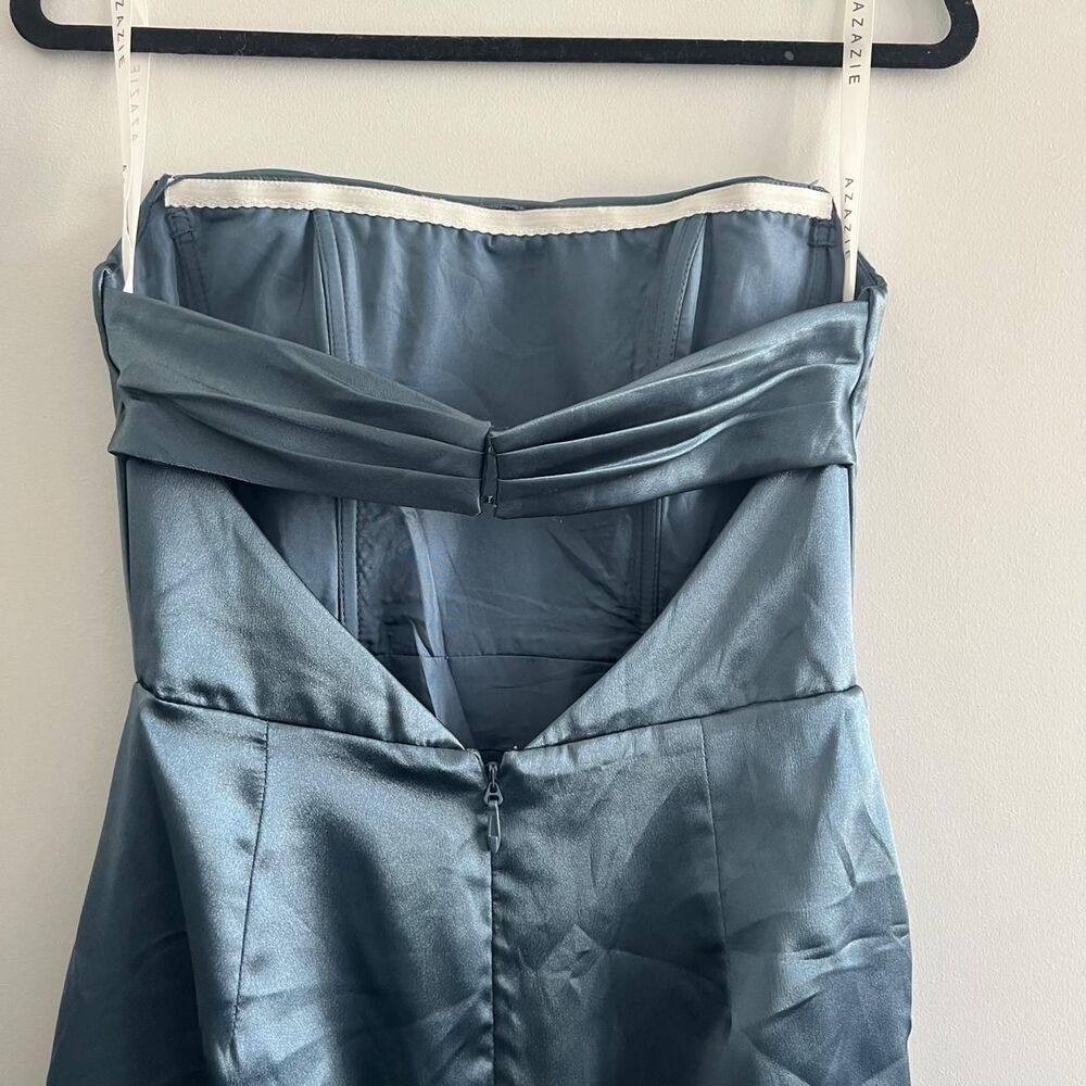 Azazie Women's Blue Dress - Picture 7 of 8